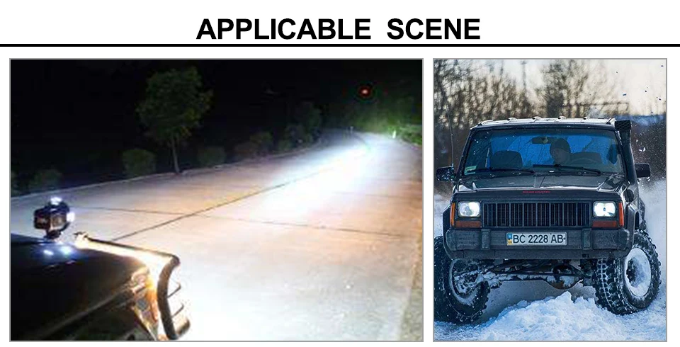 AcooSun Auto truck Offroad driving Lamp DC12V 24V Cree Chip Car Led Working Light 6000k 30W Flood Lamps Waterproof Led Fog Lights (10)