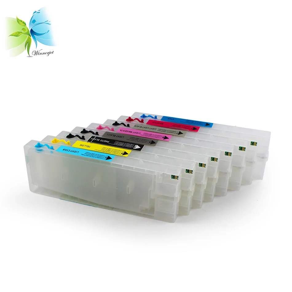 Winnerjet Chip reseter + 300 мл 4880 чернильный картридж для Epson Stylus pro 8 цветов|ink cartridge|ink cartridge for