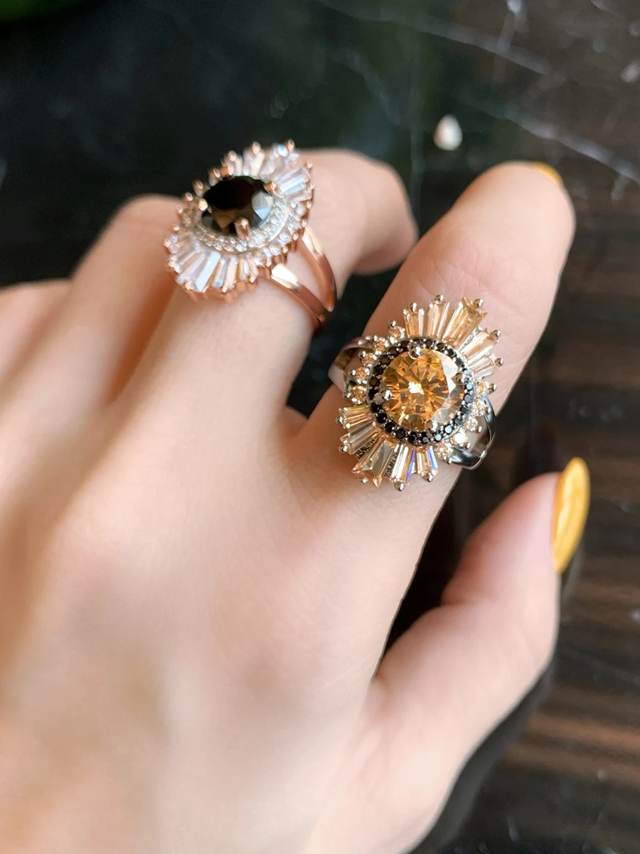 Design of fashion ring insert Female Minority individuality index finger ring