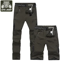 AFS джип бренд Cargo Pant Для мужчин военные Повседневное съемный Pantalon Homme Водонепроницаемый тактические брюки Размеры L-5XL брюки Для мужчин