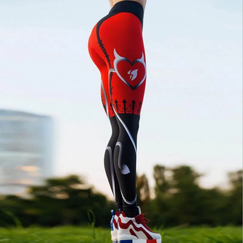 

Women Pink High Waist Fitness Leggings Fashion 2018 Female Push Up Black Spandex Pants Workout Leggings Femme Plus Size 7110