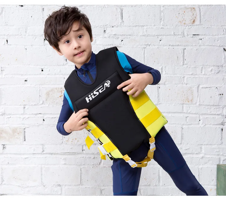 Детский неопреновый спасательный жилет/жилет детский размер, спортивный жилет для плавания устройство для флотации милый синий для