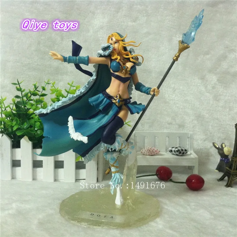  22cm Dota Crystal Maiden Action Figure DOTA2 Action Figure dolls Inscribed Dragonclaw Hook Dota Toy