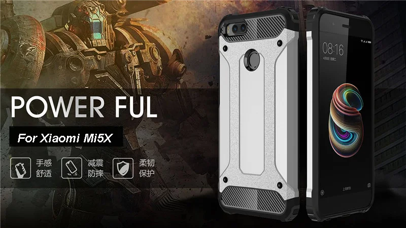 MLLSE Strong Hybrid Tough Shockproof Armor Phone Back Case For Xiaomi Mi5XMax 2Redmi 5ANote 5A Hard Rugged Impact Cover Funda (2)