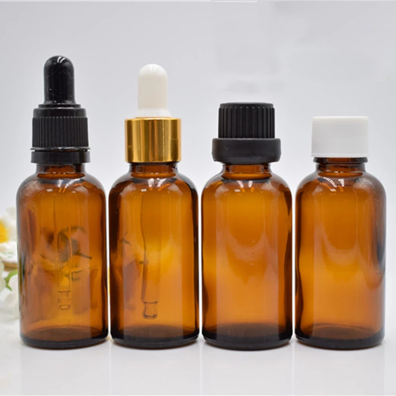 1pcs cheap 3ml Reagent Eye Dropper Drop Amber Glass Aromatherapy Liquid Pipette