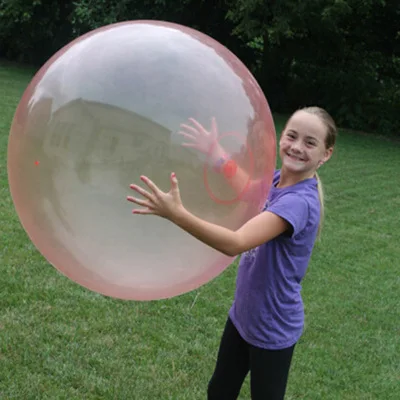 

Bubble Ball Inflatable Ball Firm Ball Comfortable Random Color Latex Transparent Wubble Bubble
