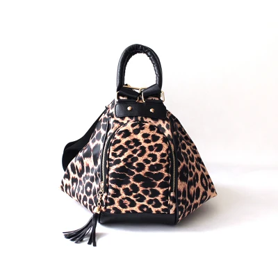 Leopard MLITDIS Леопардовый женский рюкзак двойная молния сумка женская сумка через плечо женская сумка-мессенджер винтажная женская сумка через плечо Hobos - Цвет: Leopard