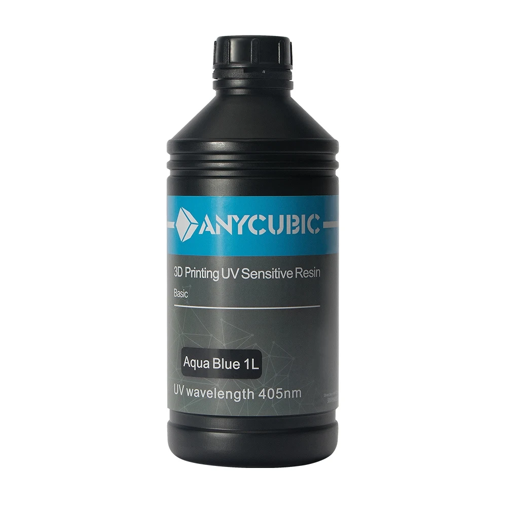 ANYCUBIC 405nm УФ полимерный печатный материал 3 шт. 3x1L для 3d принтера Фотон ЖК-чувствительная к УФ-излучению жидкая светочувствительная смола - Цвет: Aqua blue