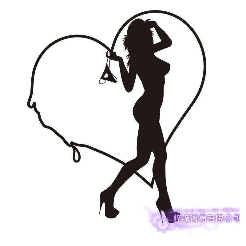 DCTAL Sexy Girl Decal Beauty Body Naked Sticker Wall Bathroom Woman Girl Wall KTV Pub Bar Shop Sticker