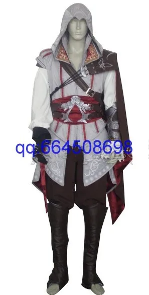 carga acerca de Pacer Disfraz de Ezio Auditore para adultos, traje completo de alta calidad, para  carnaval, Halloween, 11 - AliExpress Novedad y uso especial