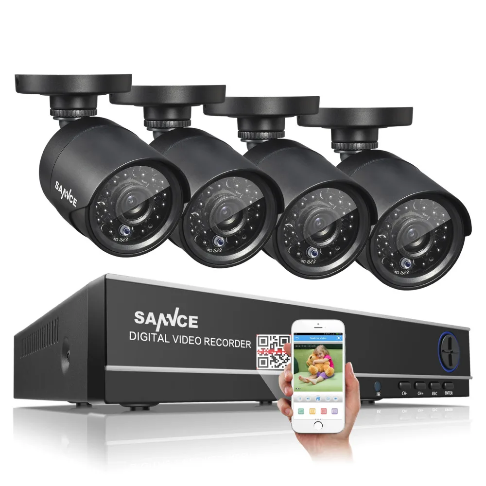 bilder für SANNCE AHD 4CH CCTV-System 720 P HDMI DVR Kit 1200TVL Freien Sicherheit Wasserdichte Nachtsicht 4 Kameras Überwachungssets bilder für SANNCE AHD 4CH CCTV-System 720 P HDMI DVR Kit 1200TVL Freien Sicherheit Wasserdichte Nachtsicht 4 Kameras Überwachungssets
