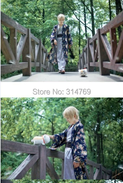 Natsume's Book of Friends Cosplay Costume Natsume Takashi Cosplay Yukata  Kimono (3).jpg