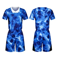 Мужские баскетбольные майки набор пустые шорты рукав баскетбольные майки форма индивидуальный номер команда колледжа тренировочные майки Костюмы