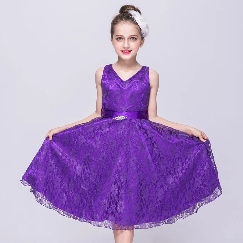 3 12 Years Girls Party Dress 2019 Elegant Girl Long