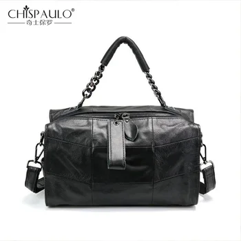 

Genuine Leather Luxury Handbags 2019 New Women Bags Designer Patchwork Leather Shoulder Bag Women Messenger Bags bolsa feminina