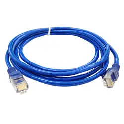 Ecosin2 компьютерных кабелей и разъемы 1,6 м синий Ethernet Интернет LAN CAT5e сетевой кабель для компьютера модем маршрутизатор Oct16