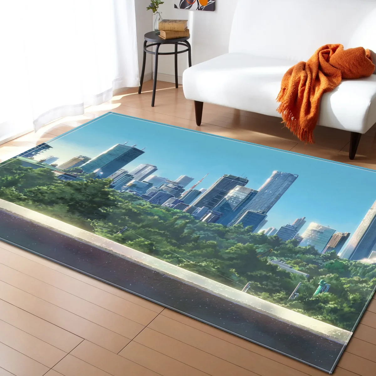 Натуральный пейзаж цветочный узор 3D ковер большой размер гостиная спальня чайный столик прямоугольный Противоскользящий коврик - Цвет: D-761