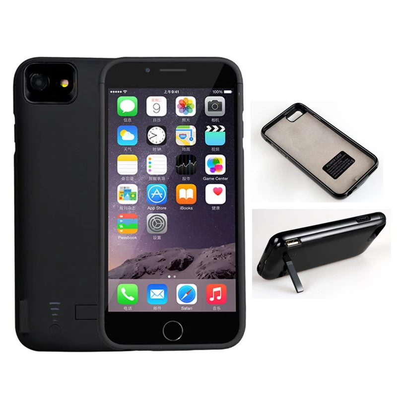 

5800mAh Big Battery Power Bank Pack For iphone 7 8 6 6s Portable External Backup Charger Case Double use time ( For 4.7inch )