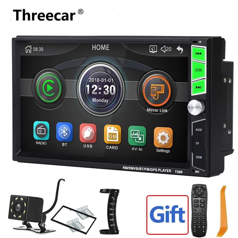 

General 2 Din Autoradio Bluetooth Car Radio Stereo MP5 Player Auto Multimidia 7'' Mirror Link Android/IOS Camera 2din 1024*600