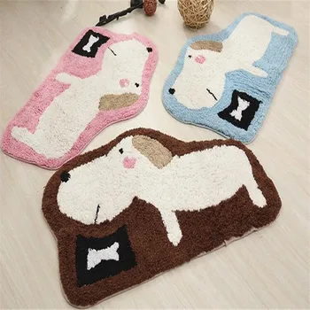 

Free Shipping lovely dog soft Carpet kinds playing Rugs Bathmat Bathroom for living bed room anti slip water absorption
