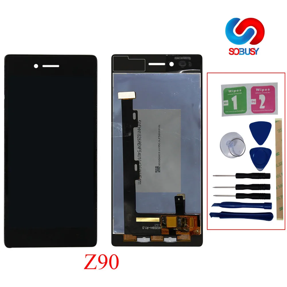 

No Dead Pixels For Lenovo Vibe Shot Z90 Z90a40 Z90-7 Z90-3 LCD Display Touch Screen Digitizer Assembly+frame Replacement parts