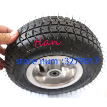 

9x3.50-4 tire 9'' wheel for Turf Rider Tread 4 Ply Tubeless Lawnmower Golf Go Cart ATV Pocket Bike Go Kart Mobility Scooter