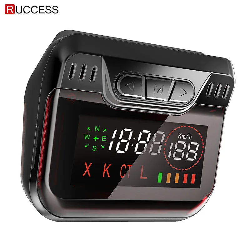 New Ruccess Police Radar Detector for Russia GPS Speed Laser band Car Detector 2 in 1 GPS Anti Radar for Car Auto 360 X LA CT L