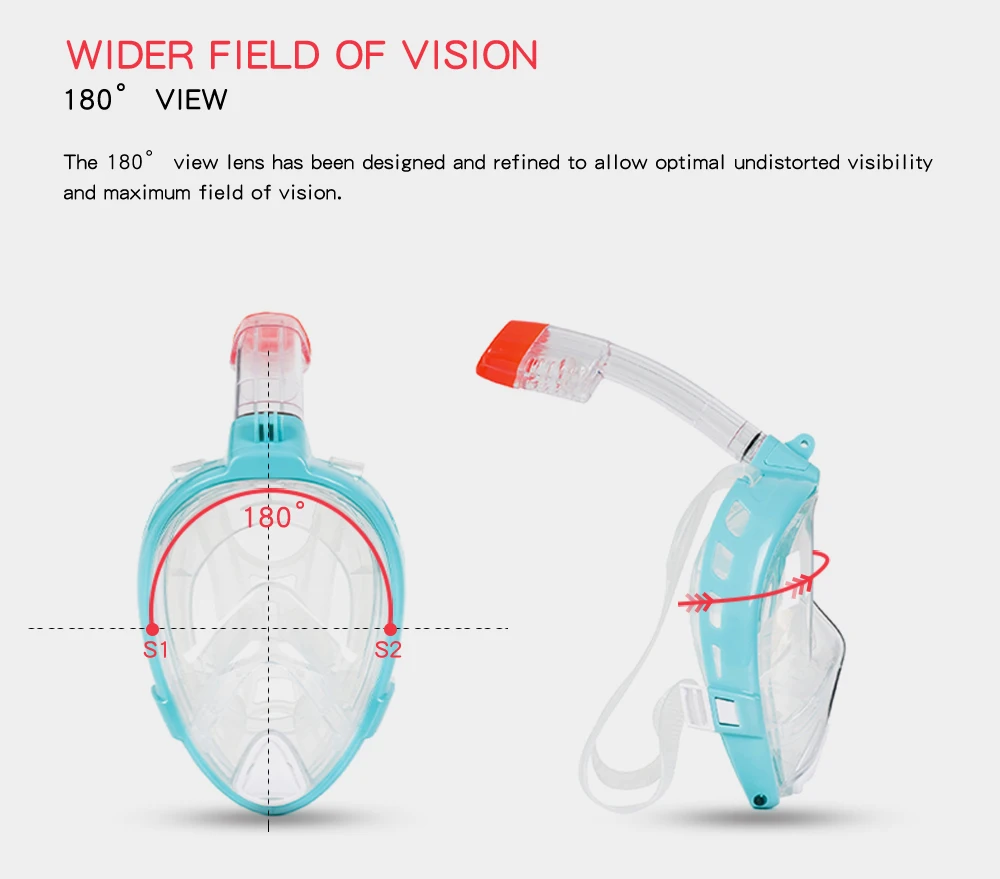 Безопасная и водонепроницаемая маска для подводного плавания, анти-туман, маска для дайвинга, набор для подводного плавания, респираторные маски, очки для детей/взрослых
