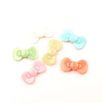 

50Pcs 22x12mm Mixed Resin Bowknot Cabochon Flatback Decoration Crafts Embellishments For Scrapbooking Diy Accessories