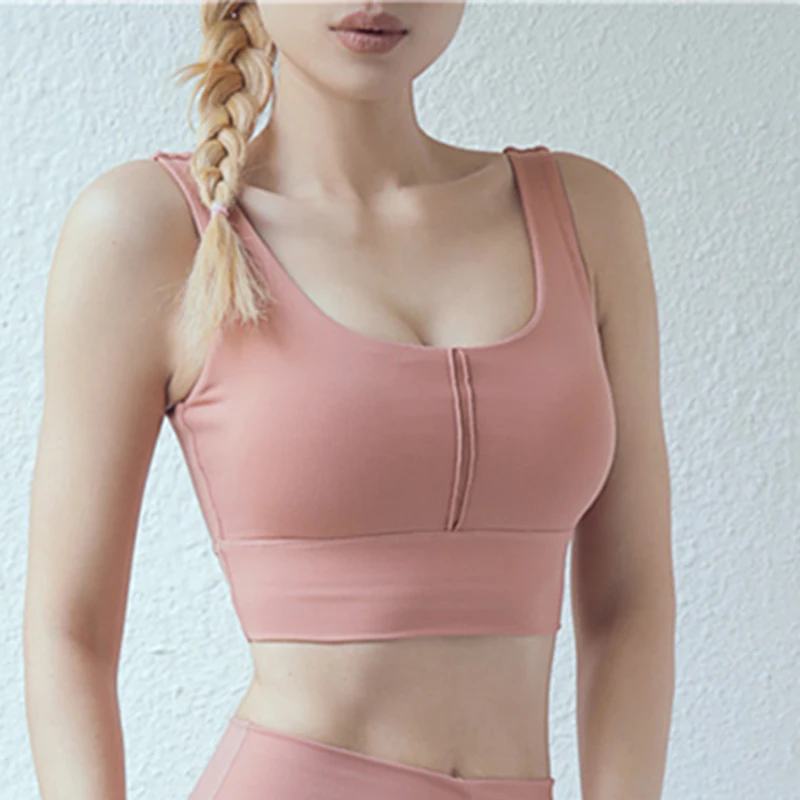 Women Running Sports Bra Push Up Crop Top Yoga Bra fit Female Workout