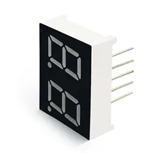 MCIGICM 10 шт. общий анод 2 битовая цифровая трубка 0," 0.4in. Красный светодиодный дисплей 7 segmentos светодиодный цифровой трубки