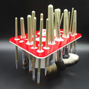 

New Cosmetic Holder For Brushes Stand Folding Collapsible Air Drying Makeup Brushes Organizing Tower Tree Rack Tool
