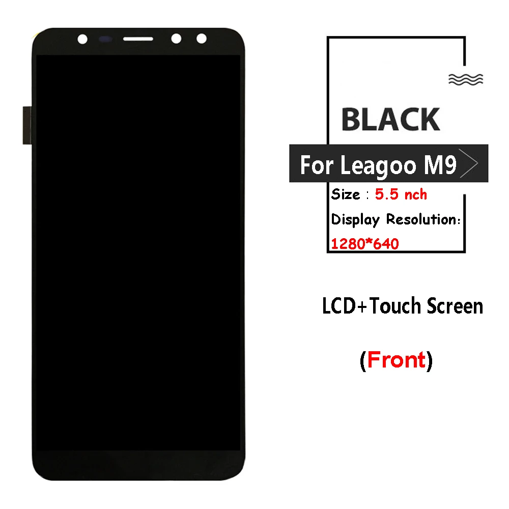 Черный/синий для Leagoo M9 ЖК-дисплей+ кодирующий преобразователь сенсорного экрана в сборе запасные части+ инструменты для M9 ЖК-экран