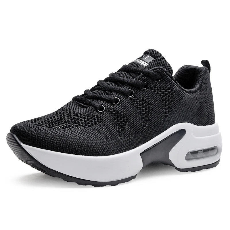 

Women Tennis Shoes Sneaker 2019 Spring Autumn Hot Sale White Platform Lace-Up Black Breathable Woman Shoes Tenis Feminino Ladies