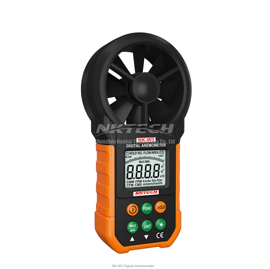 NKTECH Digital Anemometer NK-W3 LCD Backlight Wind