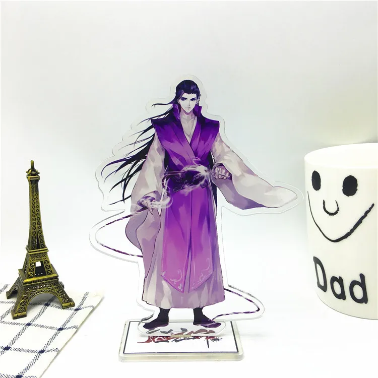 Брелок с героями аниме Mo Dao Zu Shi мультяшная фигурка Wei Wuxian Lan Zhan Двусторонняя