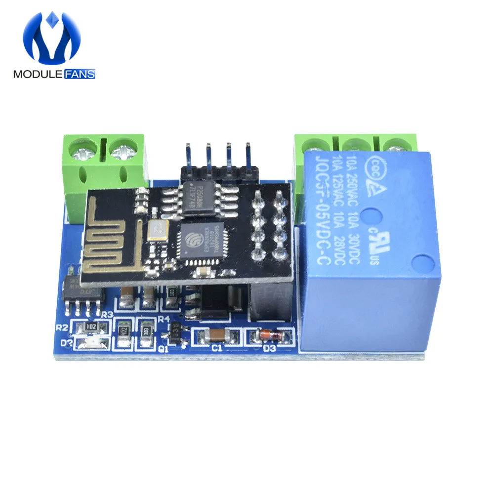 Module 1 relais 5V 10A ESP8266 ESP-01 adapterboard ESP01 Arduino WIFI IOT