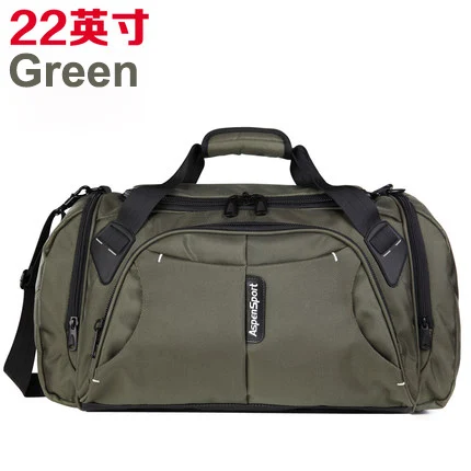 Большая емкость Портативный прочный водонепроницаемый нейлон мужские дорожные сумки на ремне камера мешок вещевой мешок сумки - Цвет: 22inch Green
