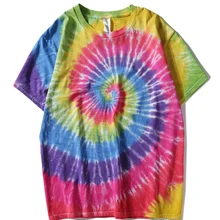 Dark Icon Paisley Tie Dye Футболка мужская Лето круглый вырез футболки для хип-хопа хлопок повседневные футболки