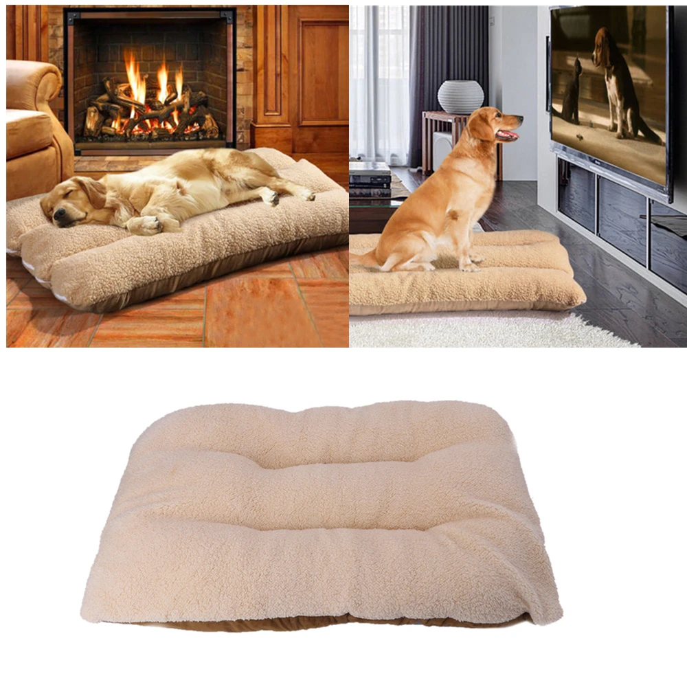 Pet Mat Dog Cats Cushion Warm Winter Removable Soft Sleeping Bed Pillow