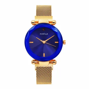 

Gold Ladies Watch Fashion Casual Fine Watchband Magnet Women's wrist watch Female Dress Watches Japanese Movement Quartz Clock