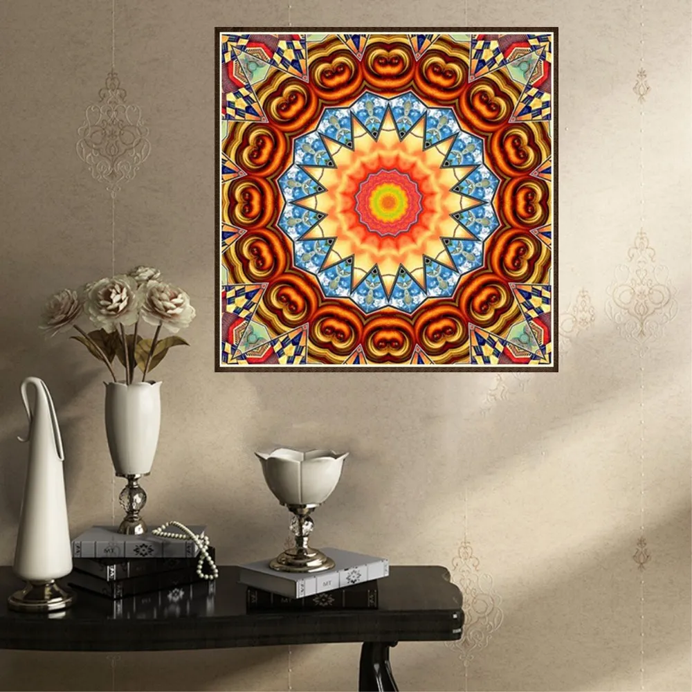 5D Diamond Round drill painting Crystal Picture Round algae well Diamond Embroidered painting living home decoration gifts