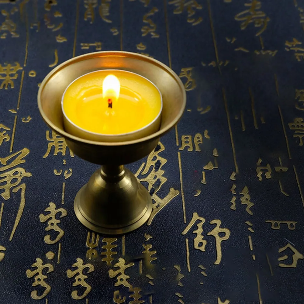 Масляная лампа держатель мульти размер подсвечник тибетское Латунное масло медное масло держатель лампы