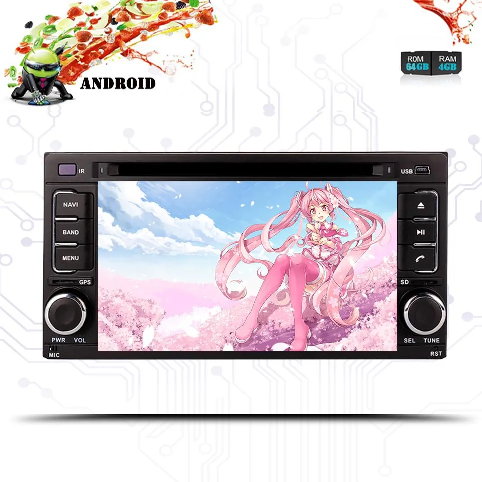 Discount Android 9.0 car dvd gps multimedia player For Subaru Forester Impreza 2008 dvd navigation raido video audio player no car 2 din 1
