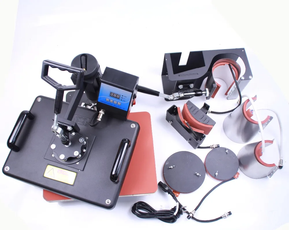 7 in 1 combo heat transfer machine 7in1 Sublimation Machine for mug t shirt cap plate