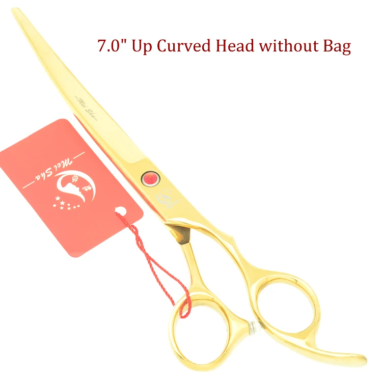 HB0096 no bag Meisha 7," профессиональные инструменты для стрижки волос животных ножницы для собак Уход за щенком вверх вниз изогнутые ножницы аксессуары для собак HB0216 - Цвет: HB0096 no bag