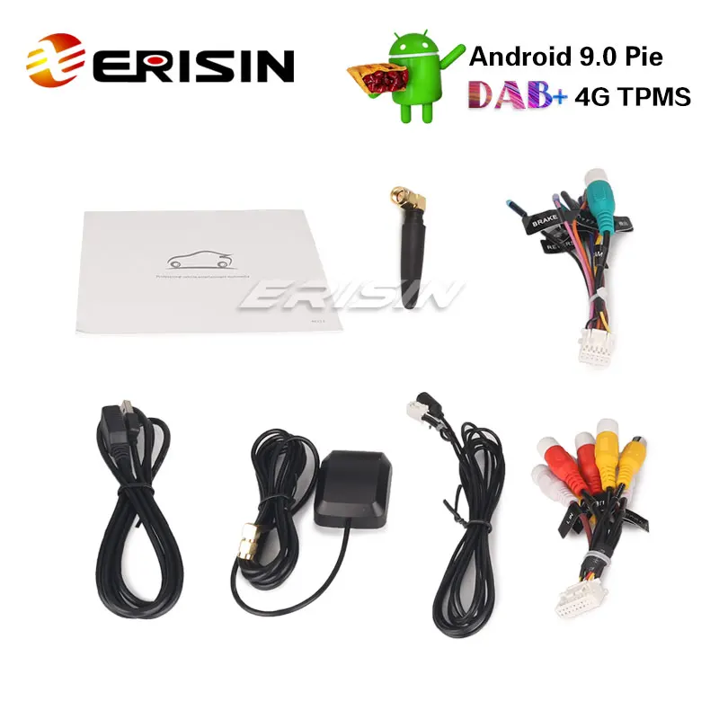 Erisin ES7918V 9" Android9.0 Car Stereo DAB+ OPS GPS 4G TPMS For VW Passat Golf Touran Eos Jetta