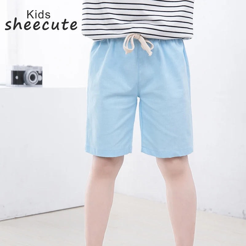 Girls Boys Candy Color Casual Cotton Beach Shorts 3-11Y SC1104