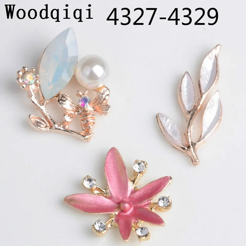 

Woodqiqi 50pcs/lot Bridal headdress new alloy accessories DIY hand foliage tree twigs flowers hair accessories beads