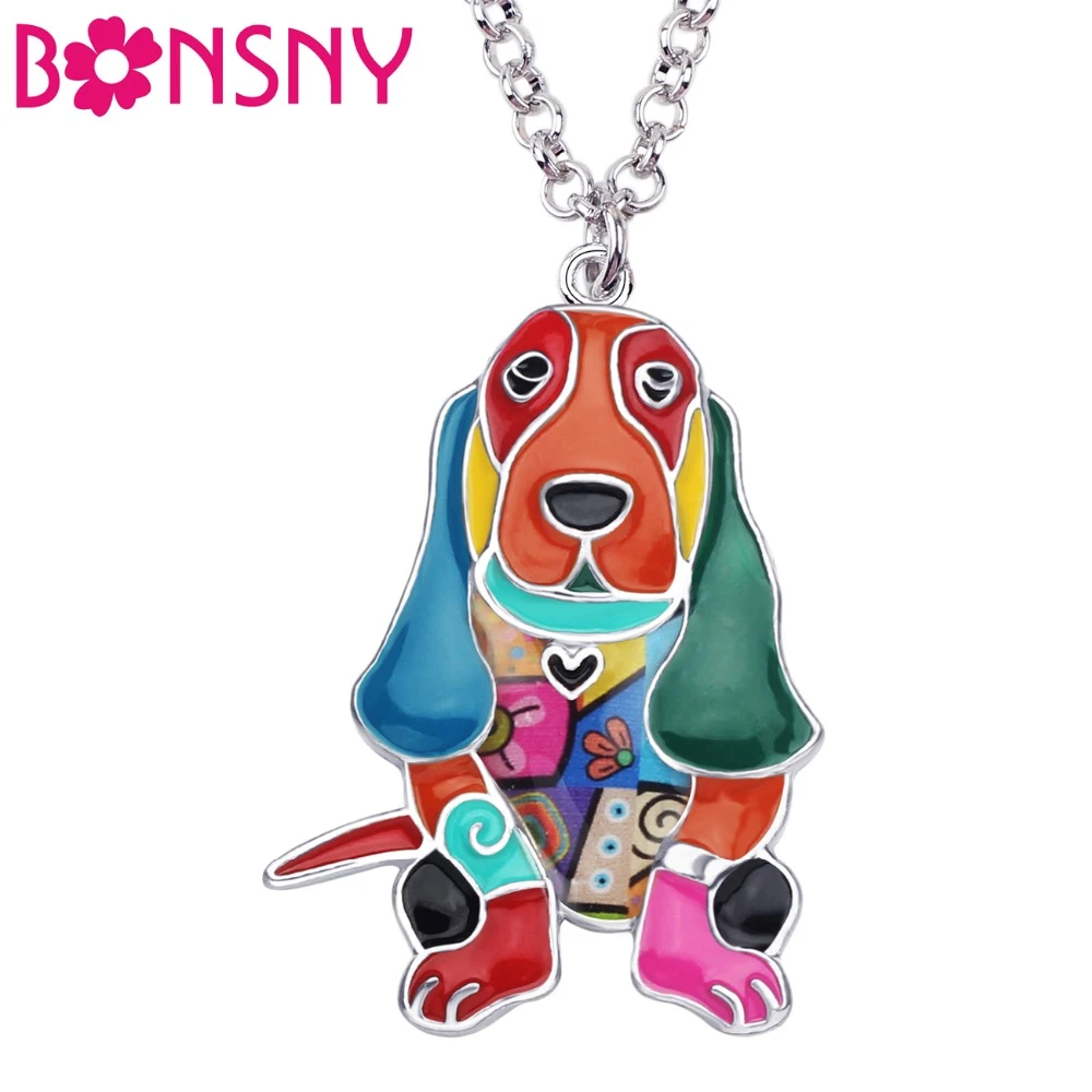 Bonsny ステートメント合金エナメルバセットハウンド犬ネックレスチョーカーチェーン首輪ペンダントファッション動物女性ガールレディース ペンダントネックレス Aliexpress Bonsny ステートメント合金エナメルバセットハウンド犬ネックレスチョーカーチェーン首輪ペンダントファッション動物女性ガールレディース ペンダントネックレス Aliexpress